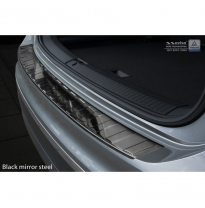Black Mirror Protector Paragolpes Trasero Acero Inox Volkswagen Tiguan Ii Incl. Allspace 2016- &#039;Ribs&#039;